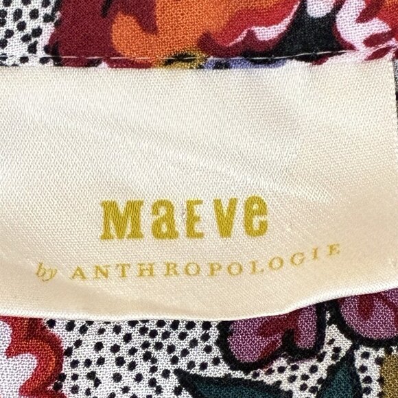 Anthropologie Maeve Janie Peplum Peasant Top Womens 6 Long Sleeve Crochet - Picture 3 of 12